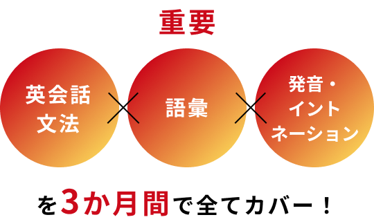 重要 英会話文法 語彙 発音・発音・イントネーションを3か月間で全てカバー！